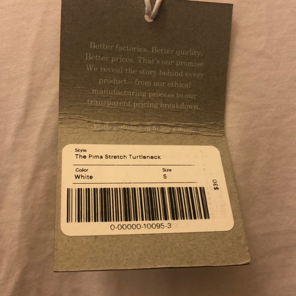 NWT Everlane pima stretch turtleneck size small - Picture 6 of 6